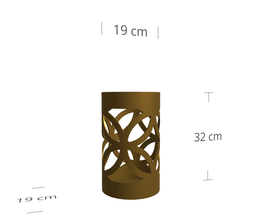 Custom Candle Holder - Round